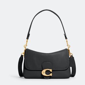 NWT Coach Tabby 26 Shoulder Bag Black Brass Gold $450